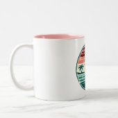 "Surfing Dreams : Hot Girl and Surfboard" Mug (Gauche)