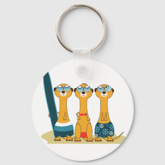 Surfing Meercats Sleutelhanger