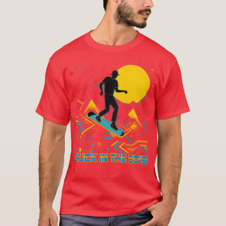 surfing on the waves of sound 80s style funny t-shirt