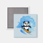 Surfing Panda Magneet (Voorkant / Achterkant)