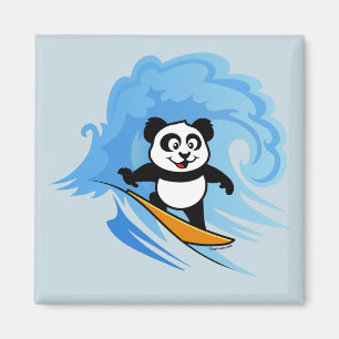 Surfing Panda Magneet
