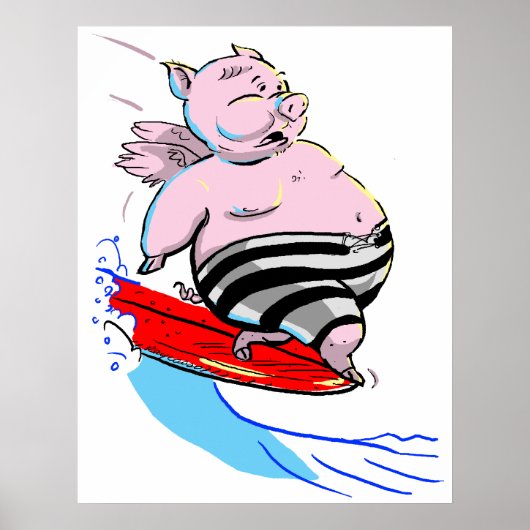 sUrFiNg PiG Poster (Voorkant)