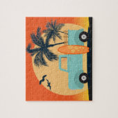 Surfing Retro Jigsaw Puzzle (Vertical)