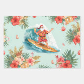 Surfing Santa Claus Christmas in Hawaii Inpakpapier Vel (Voorkant 2)