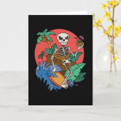 SURFING SKELETON KAART (Gele Bloem)