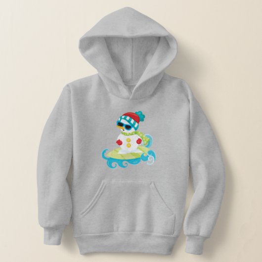 Surfing Snowman Hoodie (Laagn)