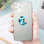 surfing sticker (Telefoon)