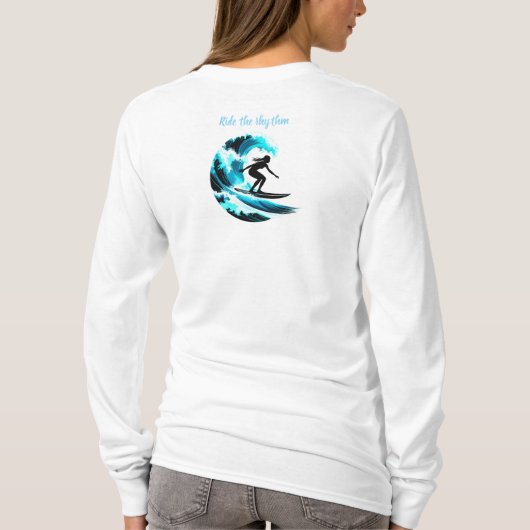 surfing t-shirt (Achterkant)