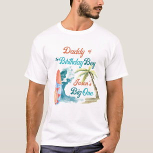 Surfing verjaardag the big one matching fotoshoot t-shirt