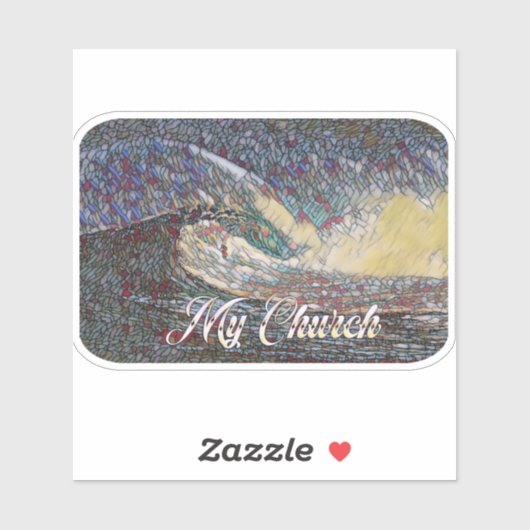 Surfkerk Sticker (Vel)