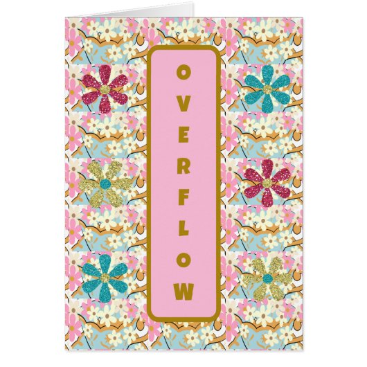 SURFLUX Carte de voeux florale par Adiela Akoo (Devant)