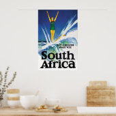 Surfmeisje in Zuid-Afrika Poster (Keuken)