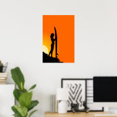 Surfmeisje Poster (Thuiskantoor)