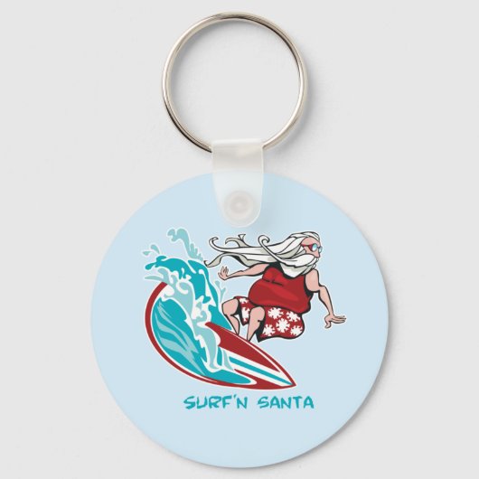 Surf'n Santa Sleutelhanger (Voorkant)