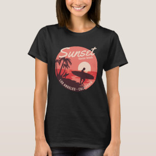 Surfparadijs zonsondergang T-shirt