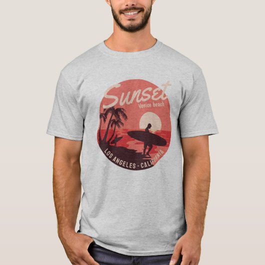 Surfparadijszonsondergang T-shirt (Voorkant)