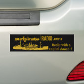 surfpirateRADIO dot com Bumpersticker (Op auto)