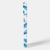 Surfplank blauw patroon Case-Mate iPhone case (Achterkant / Links)