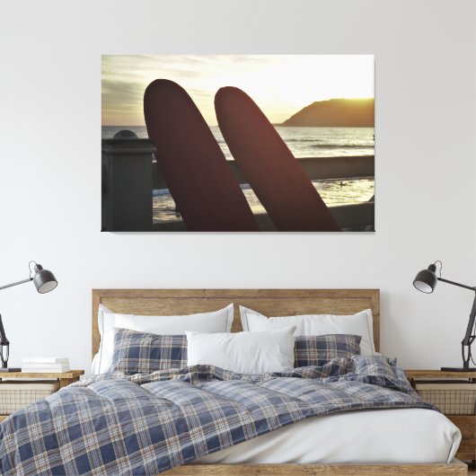 Surfplank Canvas Afdruk (Insitu (Slaapkamer))