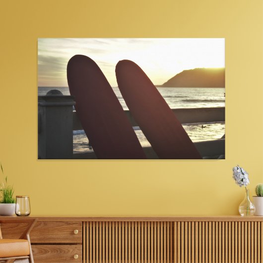 Surfplank Canvas Afdruk (Insitu (Woonkamer))