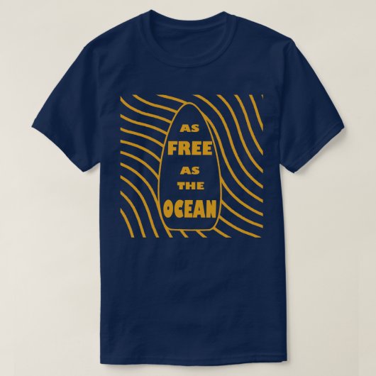 Surfplank en de golven t-shirt (Design voorkant)