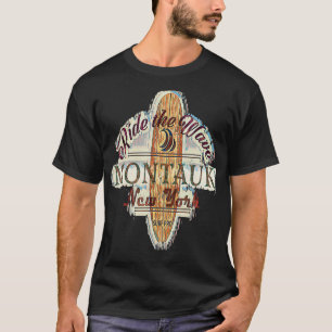 Surfplank noodlijdend Longboard Montauk Nieuw T-shirt