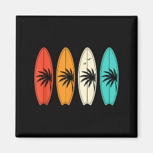 Surfplank Palmboom Strand Kinderen Zomer Sporten Magneet