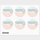 Surfplank Ronde Sticker (Vel)