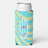 surfplank, strandkunst, tropische vibes, kleurrijk (Seltzer Voorkant)