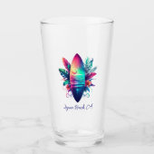 Surfplank Tropical Beach- Glas (Voorkant)