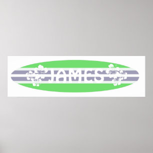 surfplank voor jongens poster