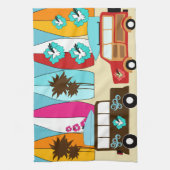 Surfplankbeugel met Hippie-ventilatoren Theedoek (Verticaal)