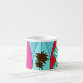 Surfplankbeugel met hippieventilatoren espresso kop (Voorkant)