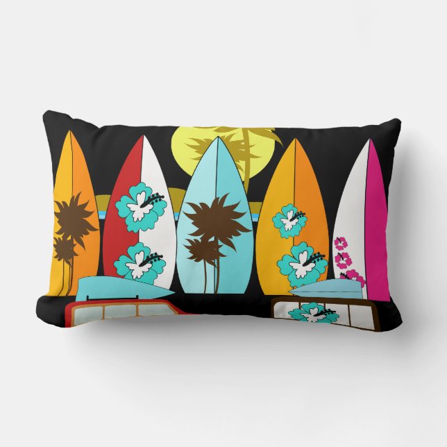 Surfplankbeugel met hippieventilatoren kussen (Voorkant)