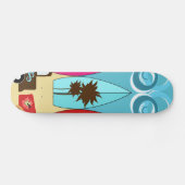 Surfplankbeugel met hippieventilatoren skateboard (Horizontaal)