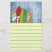 Surfplanken Briefpapier (Voorkant)
