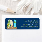 Surfplanken donkerblauw etiket (Insitu)