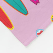 surfplanken fleece deken (Hoek)
