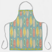 Surfplanken, Hibiscus Flowers Stripes Stitching Schort (Voorkant)