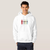 surfplanken met palmbomen hoodie (Voorkant volledig)