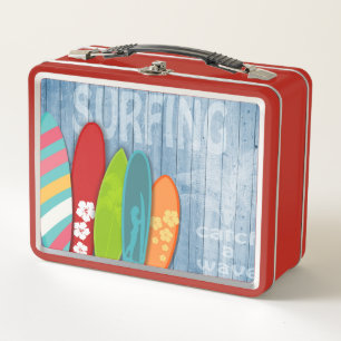 Surfplanken Metaal Lunch Box