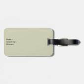 surfplanken op het strand bagagelabel (Achterkant horizontaal)