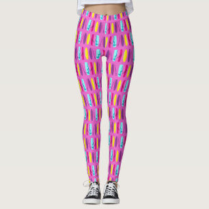Surfplanken op roze leggings