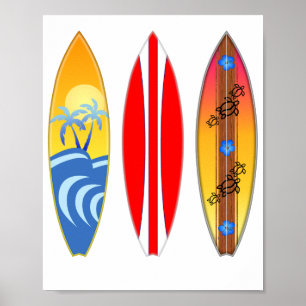  surfplanken poster