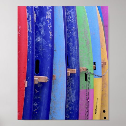 surfplanken poster (Voorkant)
