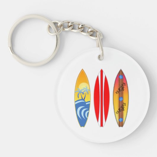 surfplanken sleutelhanger (Voorkant)