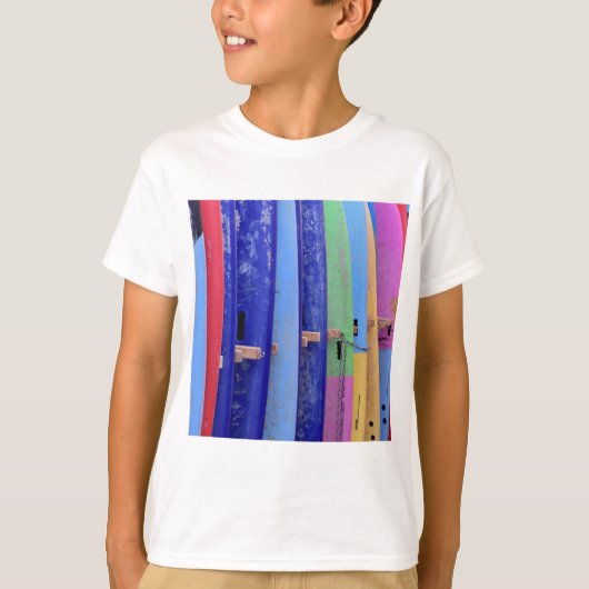  surfplanken t-shirt (Voorkant)