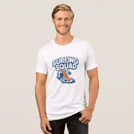 surfploeg Tri-Blend shirt (Voorkant volledig)