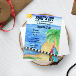 Surfred Birthday Uitnodiging