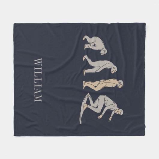 Surfred Evolution Surf Board Fleece Deken (Voorkant (Horizontaal))